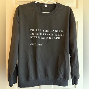 Black Graphic Sweatshirt